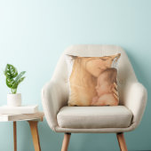Teder moeder en baby watercolor kussensloop | S Kussen (Stoel)