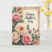 Teder Moederdag Berichtkaartje Kaart (Gele Bloem)
