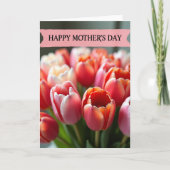 Teder Moederdag Tulp Kaart (Voorkant)