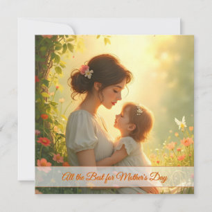 Teder Moederlijke Liefde in Ontluikend Licht