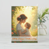 Teder Moederlijke Liefde in Ontluikend Licht (Staand voorkant)
