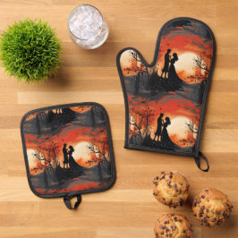 Teder Stel Ovenwant & Pannenlap Set