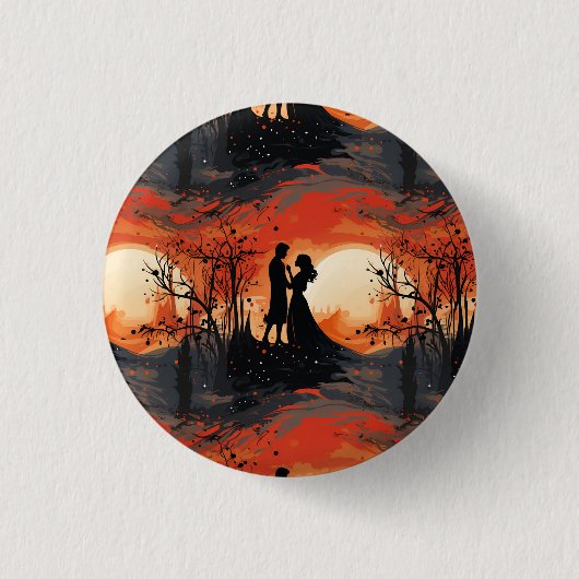 Teder Stel Ronde Button 3,2 Cm (Voorkant)