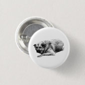 Teder Stille, Gemakkelijke Houding Ronde Button 3,2 Cm (Voorkant /achterkant)