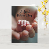 Teder vadersdag hand kaartje kaart (Gele Bloem)