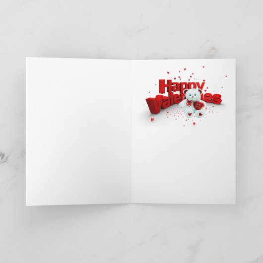 Tederberen Valentijnskaart Feestdagen Kaart (Binnen)