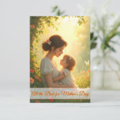 Tedere moederlijke liefde in bloeiend licht (Staand voorkant)