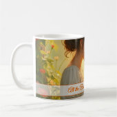 Tedere moederlijke liefde in bloeiend licht koffiemok (Links)