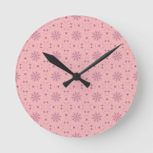Tedere Roze Pixel Ronde Klok