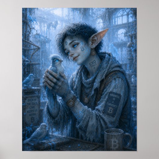Tederheid / Ornitholoog / Wintertuin Poster (Voorkant)