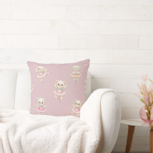 Tedoek Kussen Roze Ballerina Teddybeer