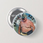 Tedosaurus Ronde Button 5,7 Cm (Voorkant /achterkant)