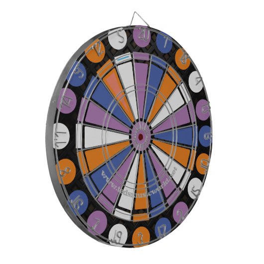 Teds Cool Dartboard Dartbord (Voorkant Links)