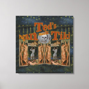 Ted's Pagan Tiki Shack Canvas Afdruk