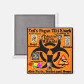 Ted's Pagan Tiki Shack Primitive Mating Rituals Magneet (Voorkant / Achterkant)