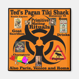 Ted's Pagan Tiki Shack Primitive Mating Rituals Magneet