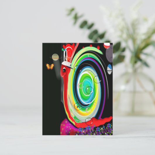 TedTheSnail Briefkaart (Staand voorkant)