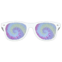 Tedye volwassen retro party tinten blues spiraal