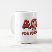 TEE AOC als President Koffiemok (Voorkant links)