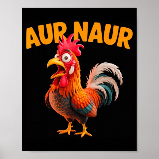 Tee Aur Naur Kippen Meme Poster (Voorkant)