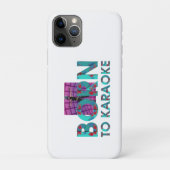 TEE Born to Karaoke Case-Mate iPhone Case (Achterkant)