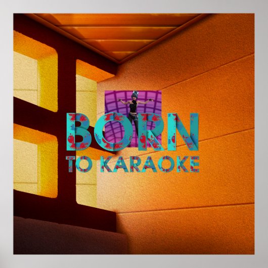 TEE Born to Karaoke Poster (Voorkant)