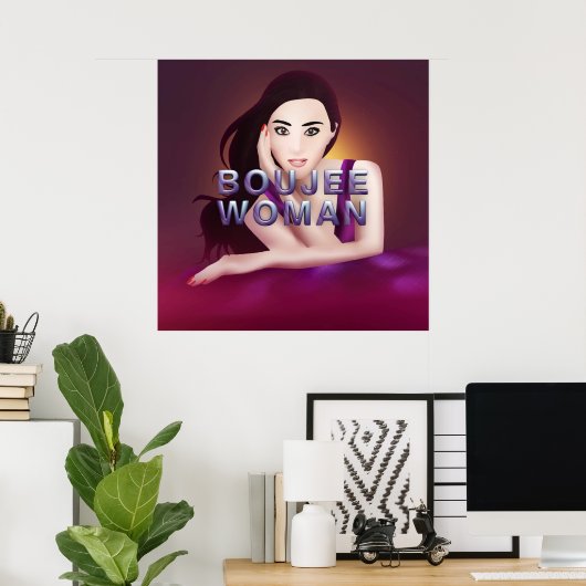 TEE Boujee Vrouw Poster (Thuiskantoor)