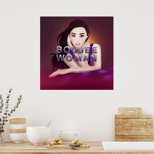 TEE Boujee Vrouw Poster (Keuken)