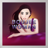 TEE Boujee Vrouw Poster (Voorkant)