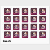 TEE Boujee Vrouw Vierkante Sticker (Vel)