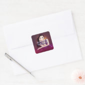 TEE Boujee Vrouw Vierkante Sticker (Envelop)