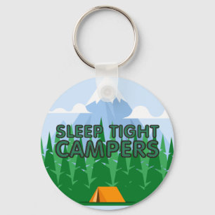 TEE Campers Slaap Slogan Sleutelhanger