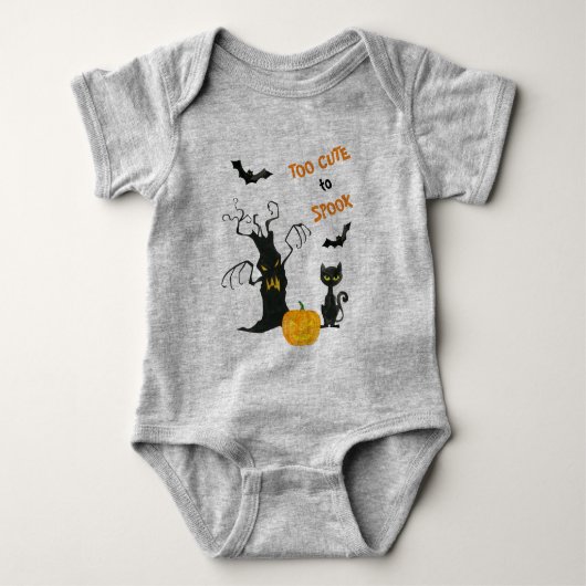 Tee Cute om te Spoken Halloween Romper (Voorkant)