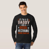 Tee For Men Father's Day Diesel Mechanic Daddy T-shirt (Voorkant volledig)