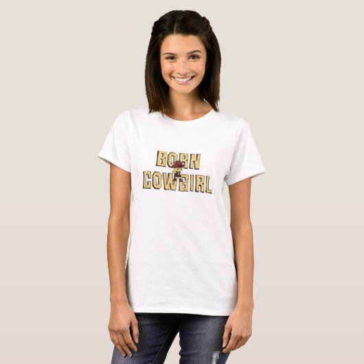 TEE Geboren Cowgirl T-shirt (Voorkant volledig)