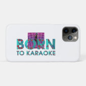 TEE Geboren om te Karaoke Case-Mate iPhone Case (Achterkant (horizontaal))
