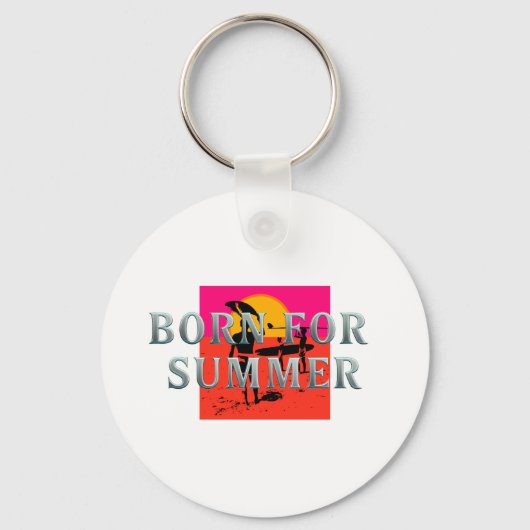 TEE Geboren voor de zomer Sleutelhanger (Voorkant)