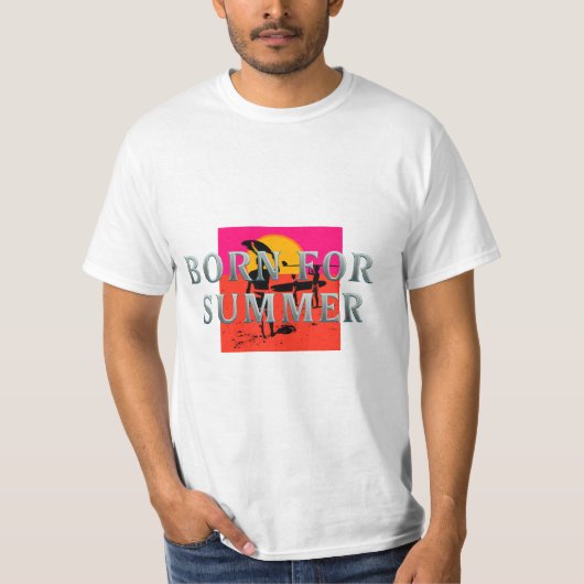 TEE Geboren voor de zomer T-shirt (Voorkant)