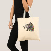 TEE Geweldige echtgenoot beter leven Tote Bag (Voorkant (product))