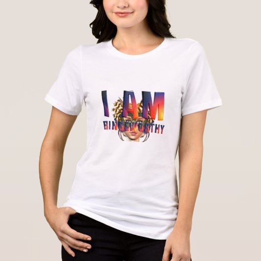 TEE I Am Bingeworthy Tri-Blend Shirt (Voorkant)