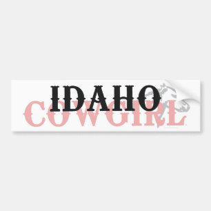 TEE Idaho Cowgirl Bumpersticker