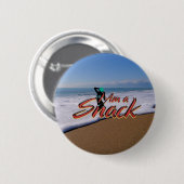 TEE Ik ben een snack knoppen Ronde Button 5,7 Cm (Voorkant /achterkant)