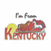 TEE Ik kom uit Kentucky Sticker (Voorkant)