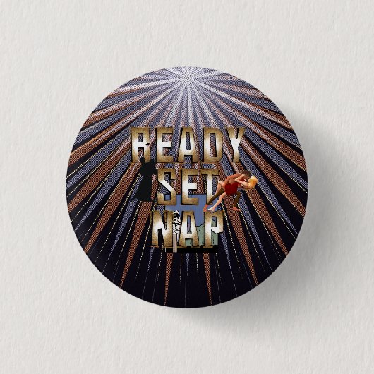 TEE Klaar Voor Een Slaapje Ronde Button 3,2 Cm (Voorkant)