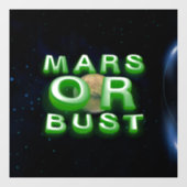 TEE Mars of Bust Raamsticker (Vel)