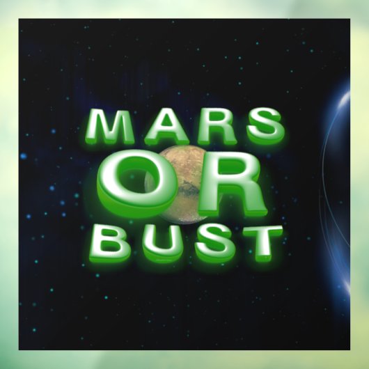 TEE Mars of Bust Raamsticker (Vel 3)