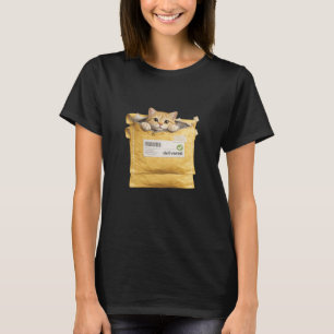 Tee met verrassingskatlevering t-shirt