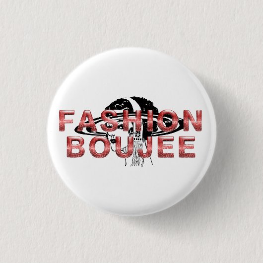 TEE Mode Boujee Ronde Button 3,2 Cm (Voorkant)