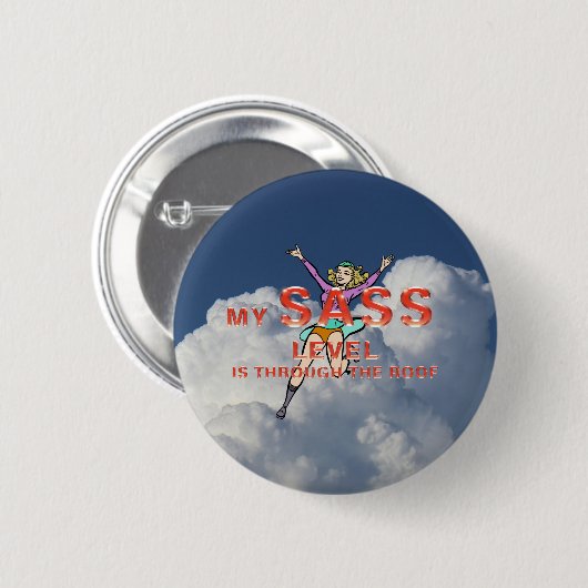 TEE My Sass Level Buttons (Voorkant /achterkant)