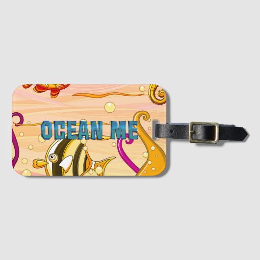 TEE Oceaam Me Bagagelabel (Voorkant (horizontaal))
